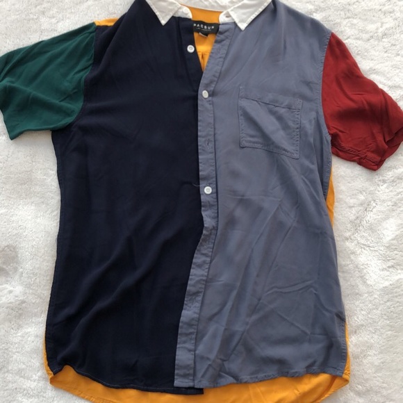 Pacsun Button down/Medium/Never Worn/Color block - Picture 3 of 4